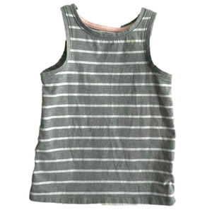 𝅺cat & Jack Toddler Girl Sleeveless Tank Top Striped Gray